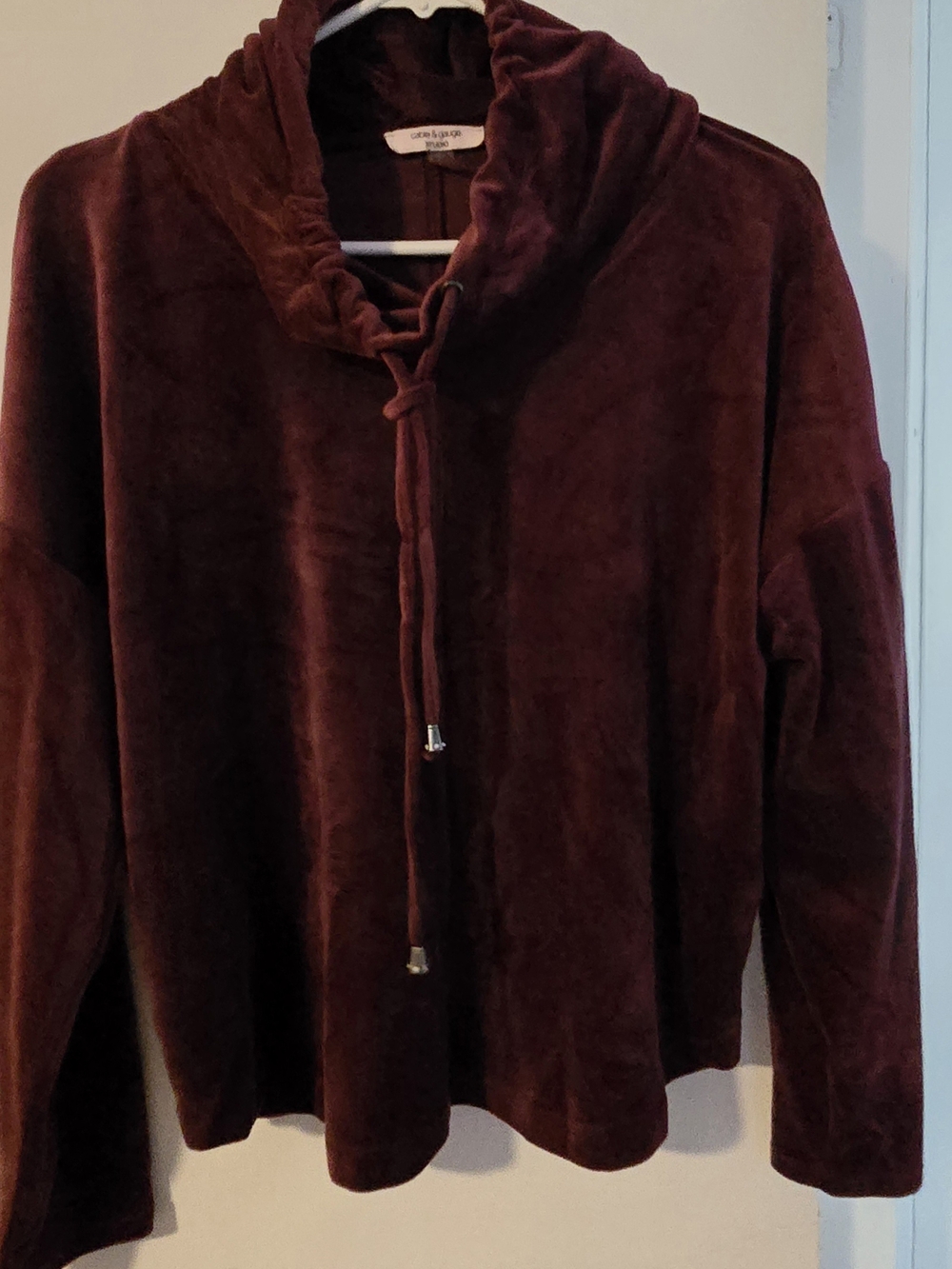 Cable & Gauge Plush Teddy Jacket in Deep Purple